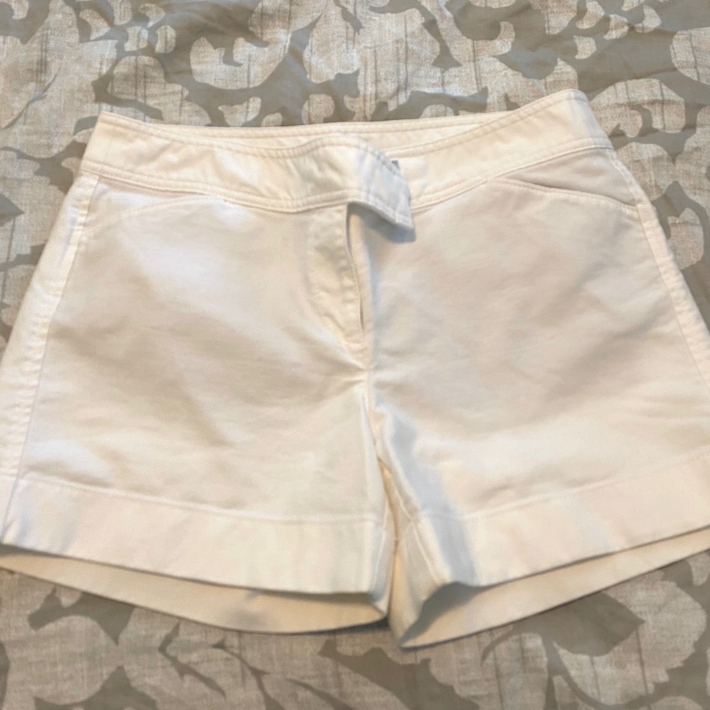 White dress shorts from Ann Taylor